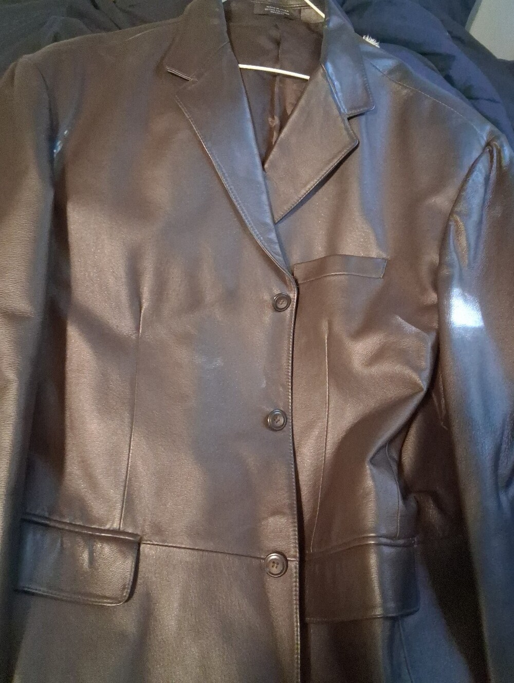 Mens STAFFORD LEATHER BLAZER SIZE XXL NEW